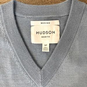Hudson North Merino Wool Sweater Soft Blue (Size S)